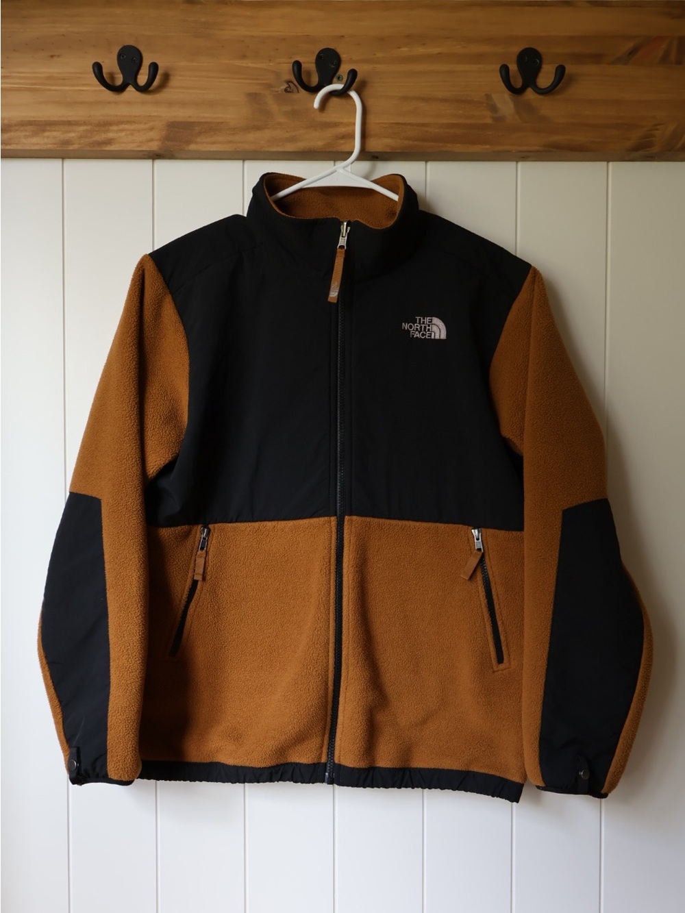 The North Face Men’s Brown and Black 2012 Denali Fleece Jacket Vintage M